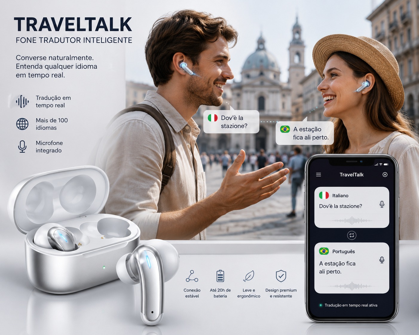 TravelTalk em uso